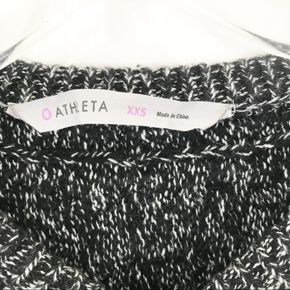 ATHLETA Northern Lights Black Gray Oversized Chunky Sweater Size XXS - Picture 6 of 8